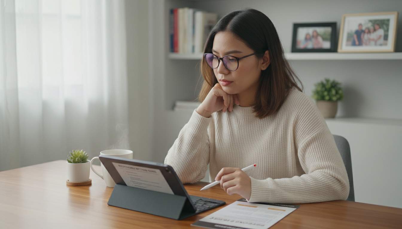 Woman placing bets online